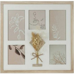 Κορνίζα DKD Home Decor 39 x 1,2 x 33 cm Κρυστάλλινο Φυσικό Shabby Chic