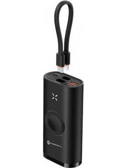 Forcell F-Energy P10k1 Power Bank 10000mAh 20W με 2 Θύρες USB-A & Θύρα USB-C Quick Charge 3.0 & Power Delivery Black