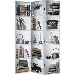 ΤΡΙΠΤΥΧΟ ΠΑΡΑΒΑΝ 2 ΟΨΕΩΝ PRINTED CANVAS ΒΙΒΛΙΑ 120Χ2,5Χ180ΕΚ.INART 3-50-610-0070