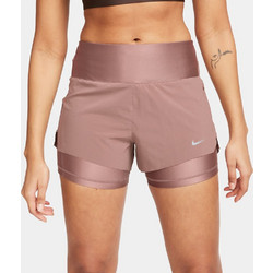 Nike Swift Dri-FIT 2N1 Active Αθλητικό Γυναικείο Σορτς Running Ψηλόμεσο Ροζ Χρυσό DX1029-208
