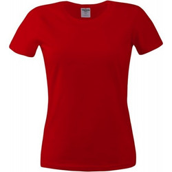 Μπλουζάκι κοντομάνικο T-Shirt γυναικείο μακό Keya WCS150 ΚΟΚΚΙΝΟ