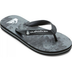 Quiksilver Molokai Art Παιδικές Σαγιονάρες για Αγόρι Γκρι AQBL100558-XKSK
