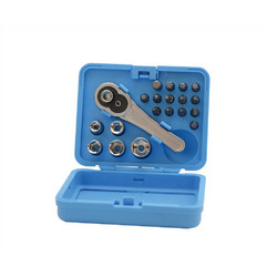 20PC SOCKET & SCREWDRIVER BIT TOOL SET CRV - 598121