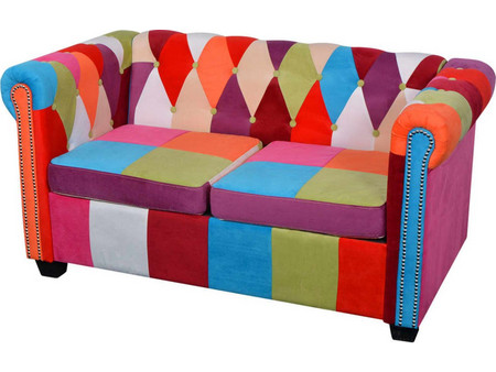 vidaXL Chesterfield Διθέσιος Καναπές 145.5x76x70cm 243180