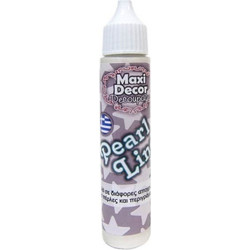 MAXI DECOR GLITTER PEN ΠΕΡΛΕ 28ml PEARL LINER