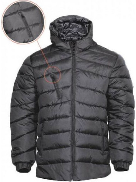 Fageo unisex Μπουφάν Εργασίας με Κουκούλα Μαύρο 071 ΜΑΥΡΟ
