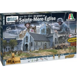 Italeri Battle Of Normandy Sainte-Mere-Eglise June 1944 Συναρμολογούμενο Πλαστικό Μοντέλο Μνημείου 1:72