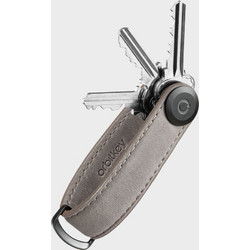ORBITKEY ΔΕΡΜΑΤΙΝΗ ΚΛΕΙΔΟΘΗΚΗ ΜΠΡΕΛΟΚ ΓΚΡΙ - KEY ORGANISER CRAZY HORSE LEATHER DRIFTWOOD KCH2-DFW-101