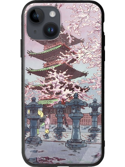 Θήκη Ukiyo-e - Cherry Blossom iPhone 15 Plus Groove TPU (Tempered Glass και TPU)
