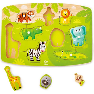 Παιδικό Puzzle Hape Ξύλινο Τα Ζώα Της Ζούγκλας 10 Κομμάτια