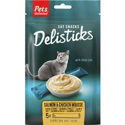 Pets Unlimited Delisticks Salmon & Chicken 5x15gr