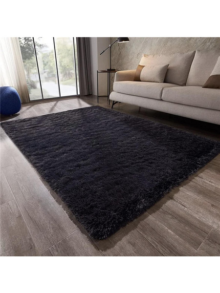 United Carpet Σετ Χαλία Κρεβατοκάμαρος 3τμχ Shaggy/Γούνα - FurX Ανθρακί