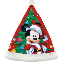 Father Christmas Hat Mickey Mouse Happy smiles Children's 37 cm