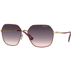Vogue VO4198S 280/36 Γυναικεία Γυαλιά Ηλίου Τετράγωνα Μεταλλικά Ροζ με Ροζ Degradee Φακό