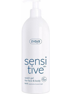 Ziaja Sensitve Face & Body Wash Gel Αφρόλουτρο σε Gel για Ευαίσθητο Δέρμα 400ml