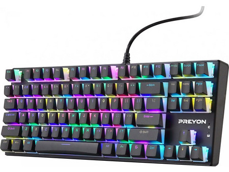 Preyon Blitz Claw Μηχανικό Gaming Πληκτρολόγιο RGB με Custom Blue Διακόπτες RGB