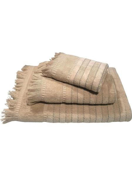 Πετσέτα Le Blanc Πεννιέ Ζακάρ 550gr/m2 PAROS Beige Χειρός 30x50