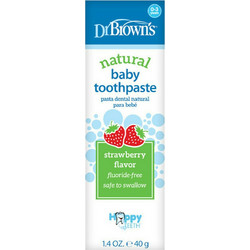 Dr. Brown's Natural Baby Toothpaste Φράουλα 40gr