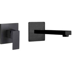 Μπαταρία Νιπτήρα Επιτοίχια Εντοιχισμού Paini DAX Black Matt 84YO208TCRQ