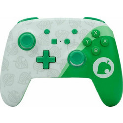 PowerA Enhanced Animal Crossing Nook Wireless Controller Switch White Green