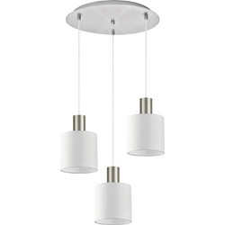 Home Lighting Κρεμαστό Φωτιστικό Οροφής Τρίφωτο E27 Λευκό SE21-NM-4-3NM-SH1 77-8418