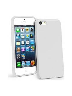 Iphone 5C Gel TPU Θήκη Λευκή I5CGTCW OEM