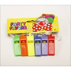 fun world Σφυρίχτρα Με Κορδόνι 6 Χρώματα 7782