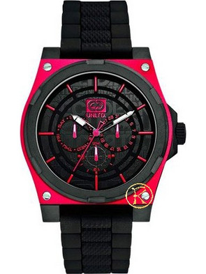 Marc Ecko Watch Ανδρικό Ρολόι με Μαύρο Καουτσούκ Λουράκι E13558G2