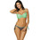 Marko Bikini Set με Ενίσχυση Μαύρο Πράσινο M-451-112256