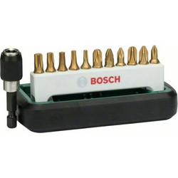 Bosch Σετ 11 Μύτες Κατσαβιδιού Σετ Αντάπτορας Line TiN