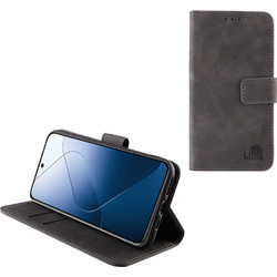 LIME ESSENTIAL ΘΗΚΗ XIAOMI 14 5G 6.36in MAGNET BOOK STAND CLIP GREY LIME SUCCESSORIES
