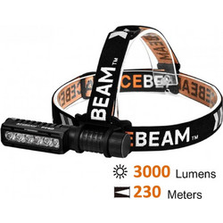 Acebeam PT40 Επαναφορτιζόμενος Φακός Κεφαλής Εργασίας Led Αδιάβροχος IP68 3000lm
