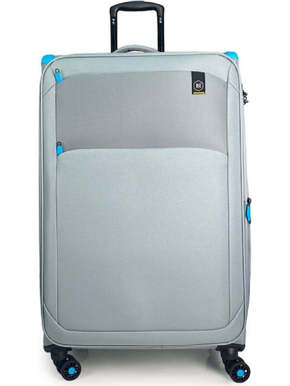 BG Berlin BG003-09 Βαλίτσα Μεγάλη 80x48x31cm με 4 Ρόδες Γκρι