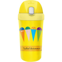 Bioloco Plant Kids Bootle Tastes Παιδικό Μπουκάλι Πλαστικό BPA Free Κίτρινο 400ml