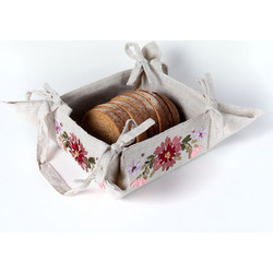 Ψωμιέρα rococo 4338 (18cm x 18cm) μπέζ