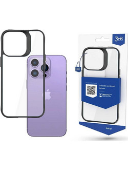 3mk Satin Armor Case+ Back Cover Black (iPhone 14 Pro Max)