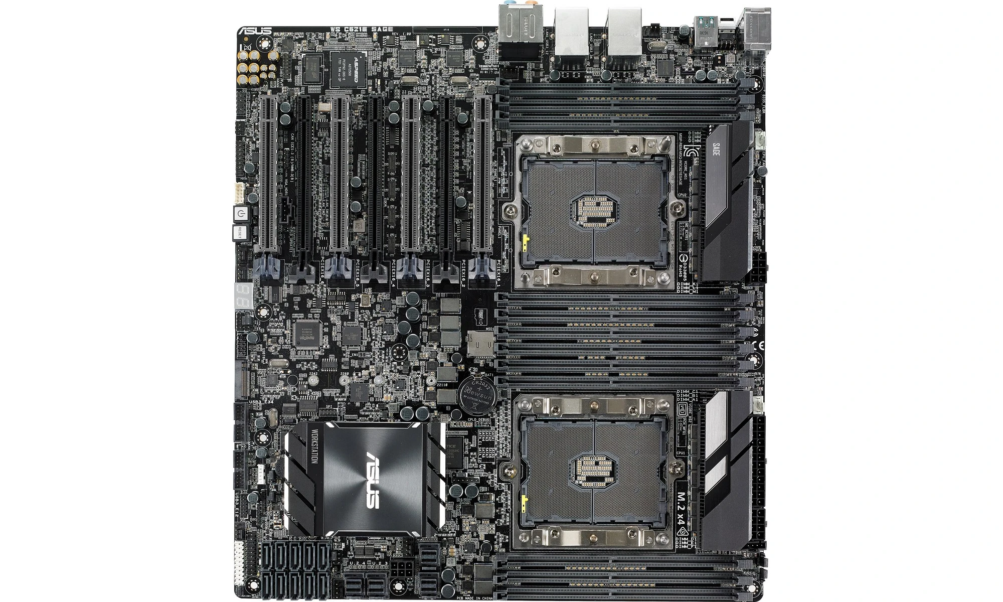 Kit ASUS WS C621E SAGE + 2x Xeon 4110 + 192Go DDR4 Ecc + Waterblock