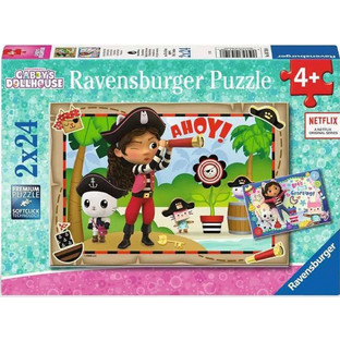 Παιδικό Puzzle Ravensburger Gabby's Dollhouse Pirate 2x24 Κομμάτια