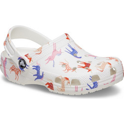 Crocs Classic Character Παιδικά Παπούτσια Θαλάσσης για Κορίτσι Λευκά 209697-9CD