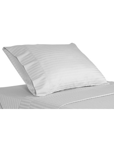 Μαξιλαροθήκη Oxford Luxury Line Dobby Stripe 240TC Satin Polycotton Blanc de Blanc (55x75+5) 1Τεμ
