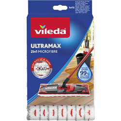 Vileda Ultramax 2 In 1 Ανταλλακτικό Παρκετέζας με Μικροϊνες 1 Τεμάχιο