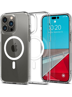 Spigen Crystal Hybrid Back Cover with MagSafe White (iPhone 14 Pro)