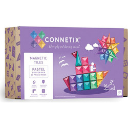 Connetix Magnetic Tiles Pastel Starter Pack 64τμχ