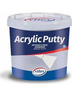 VITEX ACRYLIC PUTTY ΣΤΟΚΟΣ ΟΙΚΟΔΟΜΩΝ 400GR (1004211)