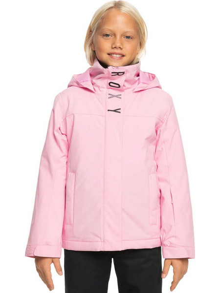 Roxy Galaxy Αθλητικό Παιδικό Μπουφάν Χειμωνιάτικο Softshell Αδιάβροχο Αντιανεμικό Ροζ ERGTJ03165-MGS0