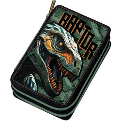 Graffiti Dinosaur Κασετίνα Γεμάτη με 2 Θήκες Πράσινη 221333 2022
