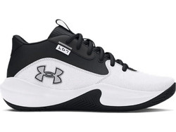 Under Armour Lockdown 7 Παιδικά Αθλητικά Παπούτσια για Μπάσκετ Λευκά Μαύρα 3028513-102