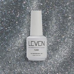 Leven Flash 01 Glitter Ημιμόνιμο Βερνίκι Νυχιών 15ml