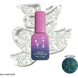 Mixcoco Disco Flash Gel 04 Glitter Ημιμόνιμο Βερνίκι Νυχιών 15ml