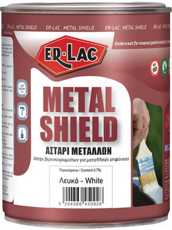 ER-LAC Metal Shield Ακρυλικό Αστάρι Μετάλλων Λευκό 2.5lt